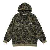 American Retro High Street Camouflage Cardigan Hooded Sweatshirt Winter Men Women Ins Fashion Brand Street Zipper Jacket Top
