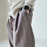 mens pants thick woolen casual pants autumn streetwear fashion personality versatile trend comfort wide leg pants mens clothing unique default style 179