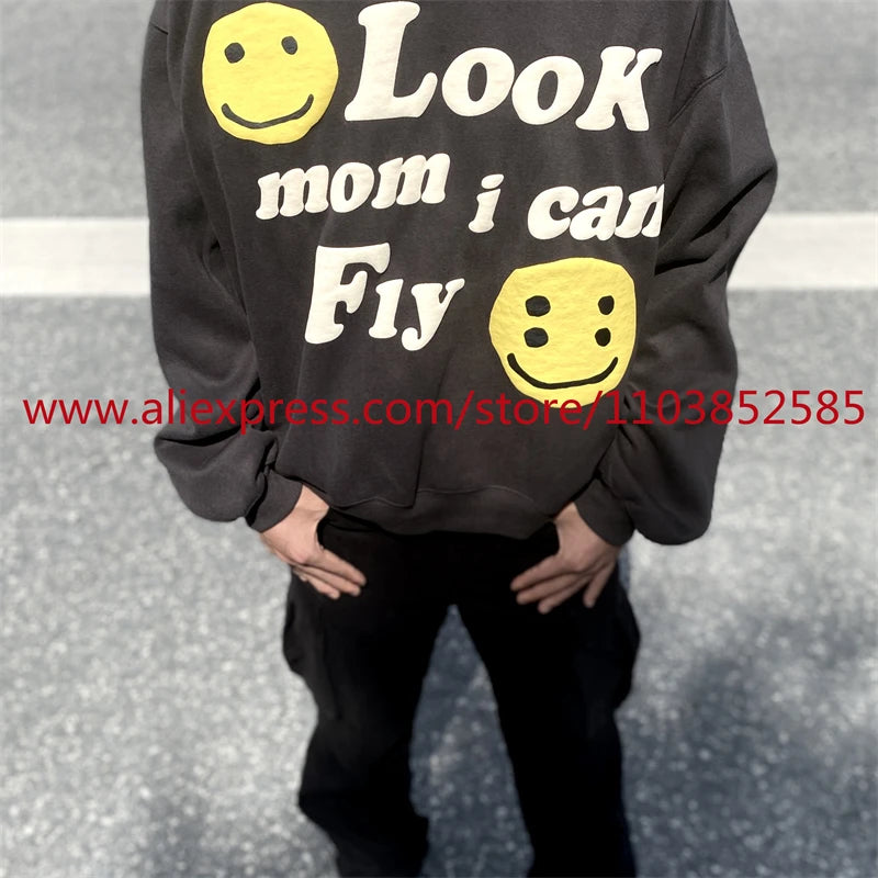 2024 Autumn Winter New American Heavy Duty Vintage Hoodie Long Sleeve