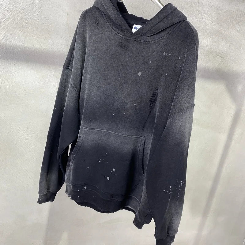 trapwear angelcore design featuring street wear speckled ink rubbed hooded hoodies fashion sense distressed winter coat mens and womens baggy washing clothes
