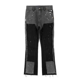 color washed denim mens jeans pants fashion graffiti patchwork loose biker red jeans streetwear hip hop casual straight pants unique jeans style 5164
