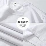 American style men and women trendy retro Polo Shan personality letter print short sleeved couple loose casual Harajuku top y2k