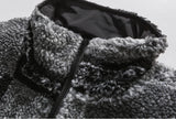 Skatercore Fit – Men Paisley Fleece Jackets Coats Fashion Hairy Zipper Loose
