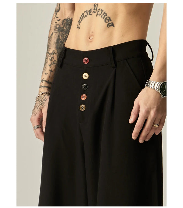 houzhou vintage baggy woman suit pants y2k harajuku japanese style classic korean fashion office ladies casual oversize trousers unique default style 1004