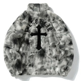 - quality essential hop fit casual 40da57 material streetwear style unisex high print premium style mens-rabbit-fur-jacket-coats-hip-hop-cross-letters-winter-fleece-jacket-streetwear-casual-harajuku-coat-zip-up-fashion-outwear fashion oversized image graphic design urban wear everyday hip streetwear design ID 1e81c