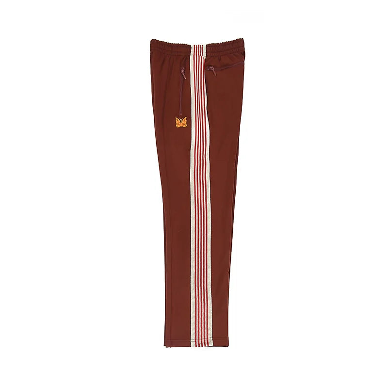 good quality brown motion casual pants men woman lovers trend side edge weaving embroidery drawstring loose trousers unique default style 5010