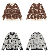 fashion stars tassel knitted sweater pullovers men fashion long sleeve loose sweater unisex autumn winter cotton jumper knitwear - gothic aesthetic hoodie for winter, 2025 streetwear drop, unisex casual winter pullover