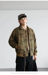 leather varsity coat, fall fit essential - oversized graphic apparel for edgy looks