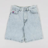 hip hop polar big boy women shorts american street y2k embroidery cartoon streetwear casual pants skate short women clothing unique shorts style 5234