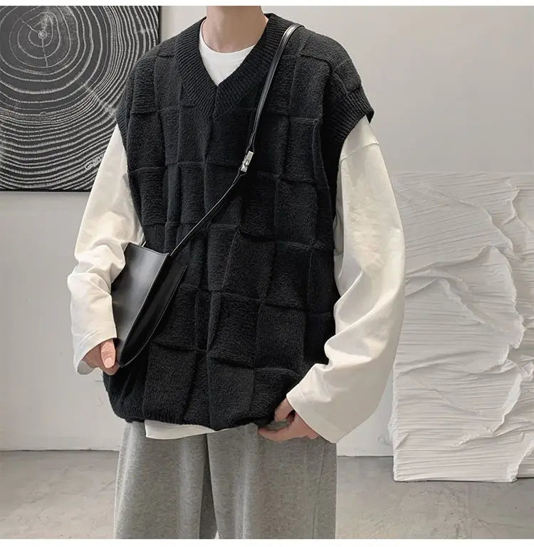 oversized flame knit top, unisex streetwear inspired by 2025 fashion trends, mens fashion layer for modern streetwear collect
