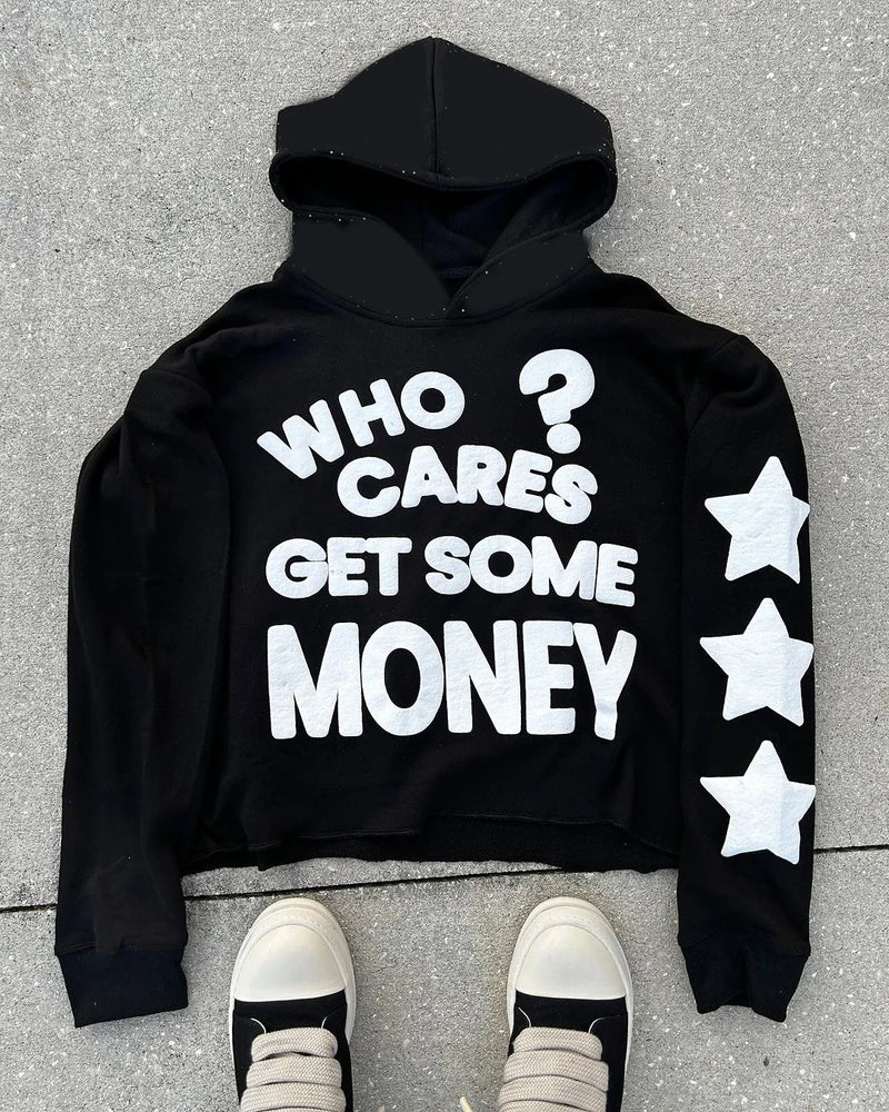 Y2K Womens Clothing Sweatshirt Vintage Print Pullover Long Sleeve Top