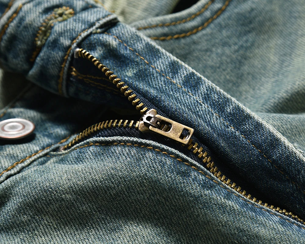 ripped hole washed baggy pantalones hombre jeans pants mens streetwear vintage frayed ropa y2k casual denim trousers oversized unique jeans style 1316