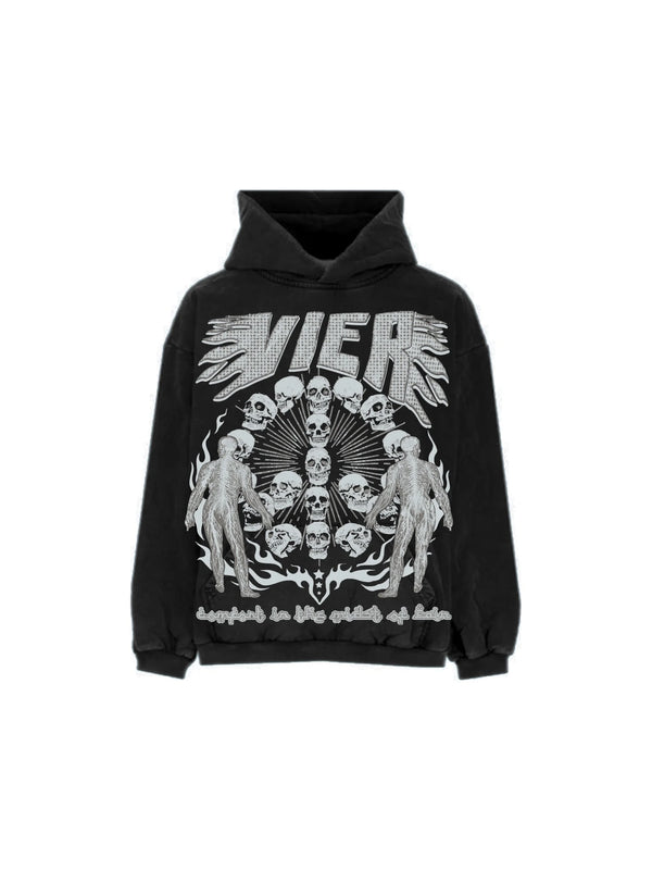 Y2K Womens Clothing Hoodies Sweatshirt Long Sleeve Pullover High Stree