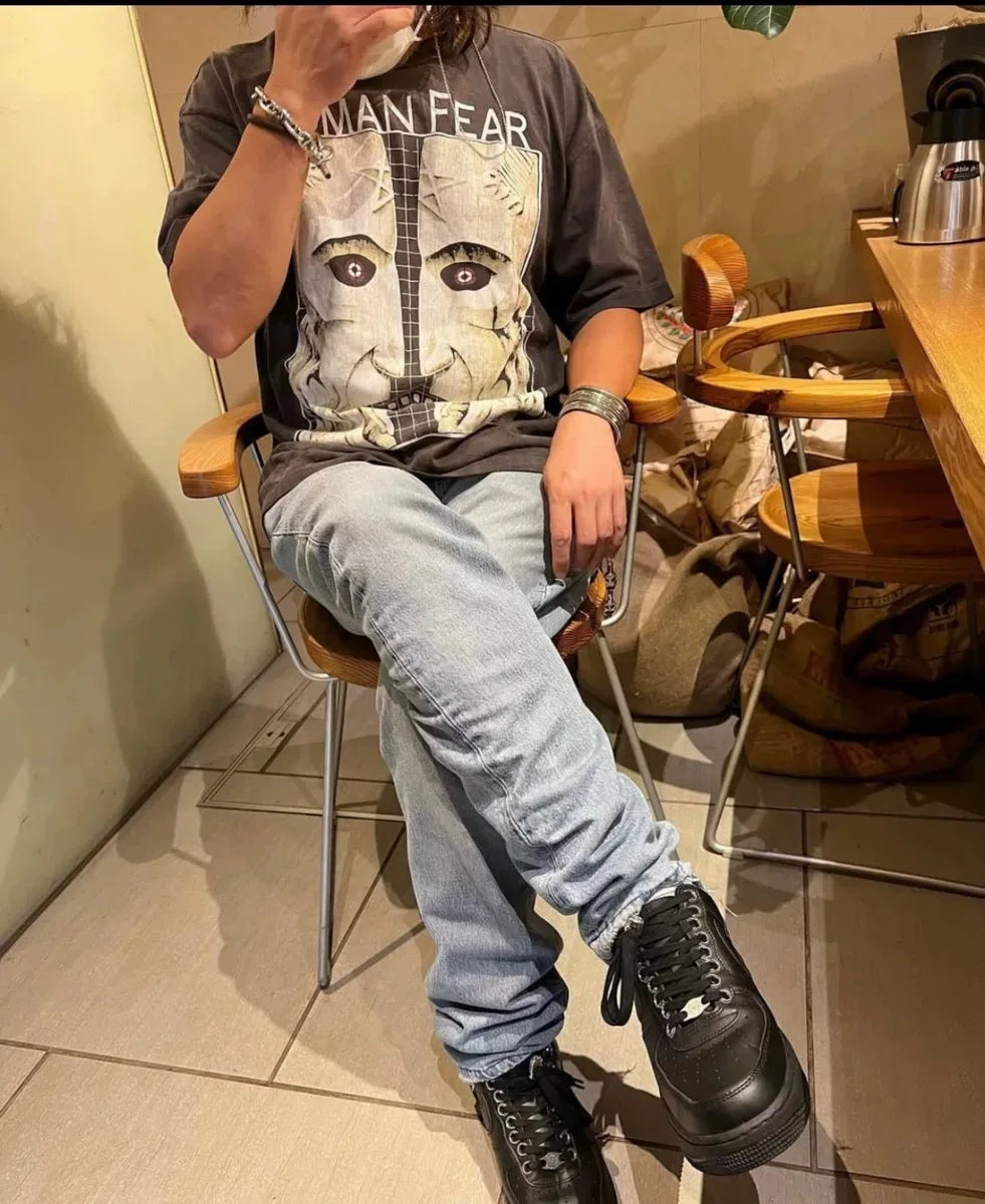 Grunge Graphic tee – New Hotselling Vintage Retro High Street Style 90S Loose Cas