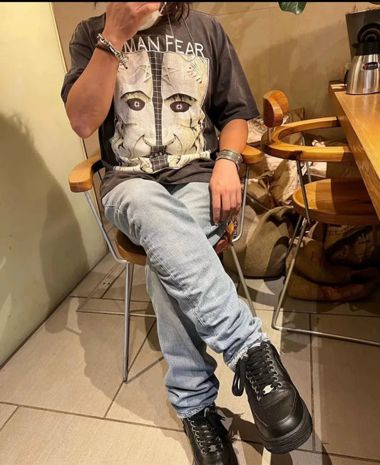 Grunge Graphic tee – New Hotselling Vintage Retro High Street Style 90S Loose Cas