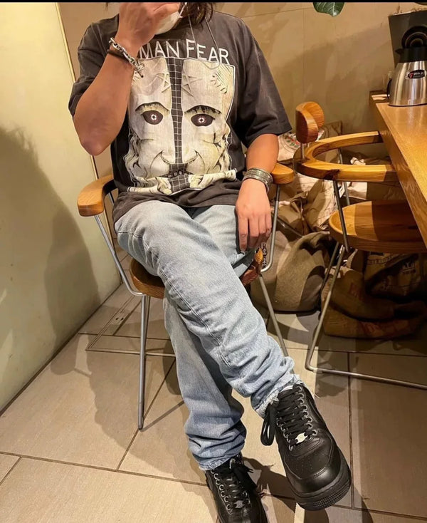 Grunge Graphic tee – New Hotselling Vintage Retro High Street Style 90S Loose Cas