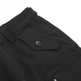 2023 new arrivals pocket zipper black hip hop men cargo jeans pants retro washed straight baggy cotton denim trousers pantalones multi-pocket cargos
