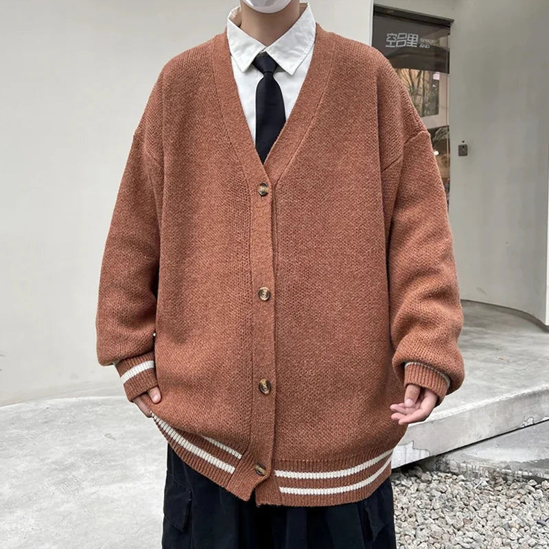 grunge knit pullover for fall and winter, oversized aesthetic with urban style, mens fashion layer for modern streetwear coll