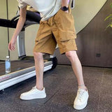 Multi-pockets Cargo Shorts Fashion Brand Straight Loose Casual Cargo Shorts 2024 Summer Men New Shorts American Shorts