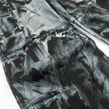 vintage dirty tie dye baggy jeans men multi pocket loose white straight jeans trousers luxury designer oversized denim pant denim street jeans