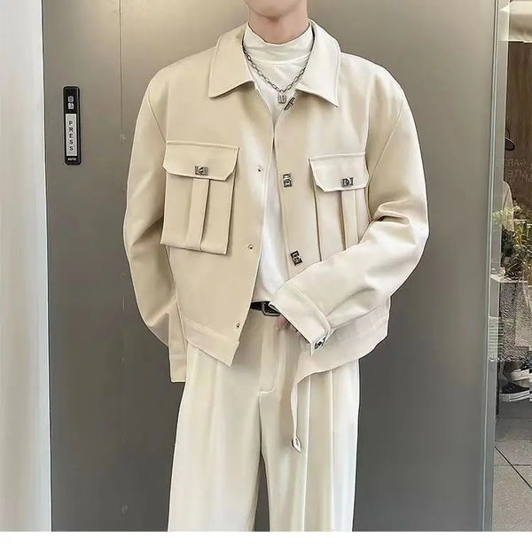 New Spring And Autumn Korean Style Trendy Jacket Three Piece Set For M