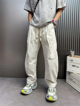high street sweatpants trendy wide leg american causal pants neutral breathable loose outdoor trousers fashion jogging pants unique joggers style 1728