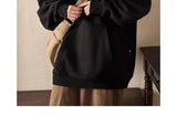 Trendy American High Collar Hooded Storm Sweatshirt For Men Women High