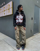 Gothic Punk Fashion Letter Print Pullover Men Y2K Harajuku Retro Hip H