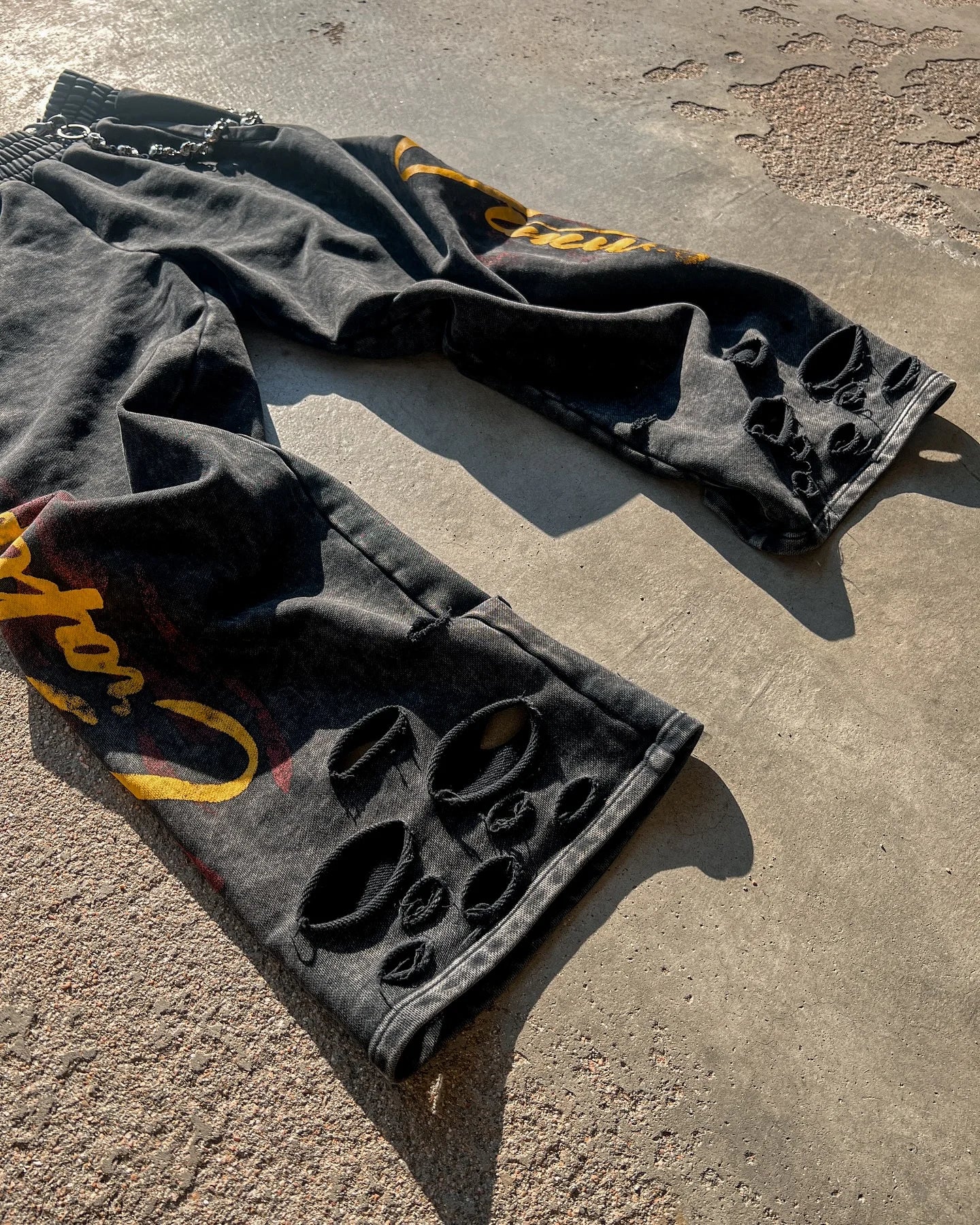 high street hip hop new black denim pants y2k goth harajuku men clothing ripped baggy jeans casual wide leg trousers streetwear urban skinny jeans