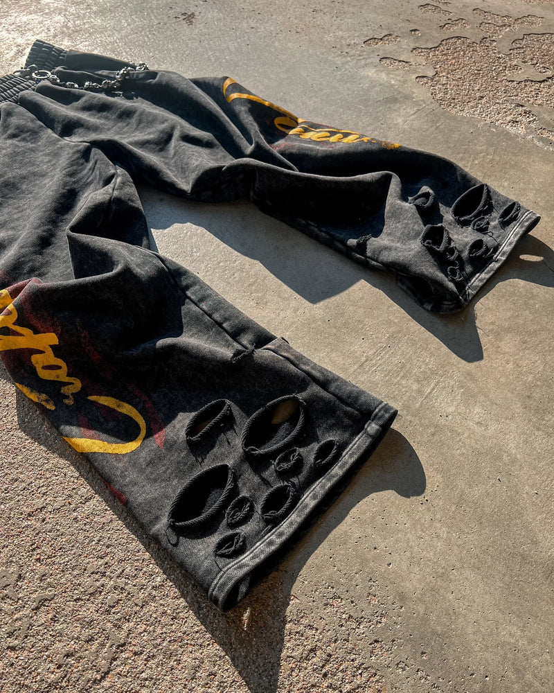 high street hip hop new black denim pants y2k goth harajuku men clothing ripped baggy jeans casual wide leg trousers streetwear urban skinny jeans