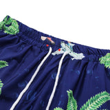 2 Pieces Sets Harajuku Printed Short Sleeves Shirts and Elastic Waist Shorts Joggers Summer Beach Streetwear Hip Hop Mens Sets