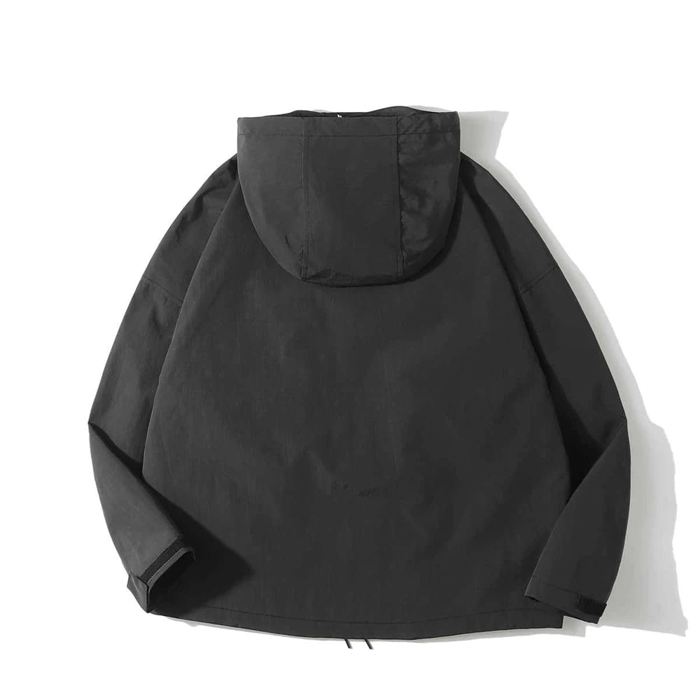 Windbreaker urban parka zip-up graffiti minimalist