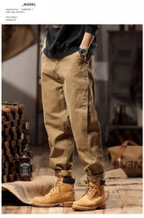 new breasted cargo tracksuit pants for men autumn y2k vintage harem tactical sweatpants casual outdoor baggy joggers trousers unique joggers style 56