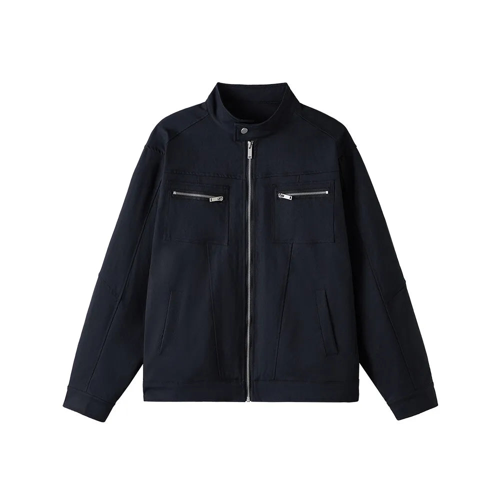 checkered varsity bomber, high-street look, men's streetwear fashion, trendy oversized fit, urban techwear design, modern hip