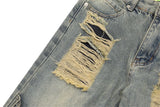 2024 ripped jeans high street straight trousers destroyed hole baggy denim pants vintage retro hip hop 1 unique jeans style 4637