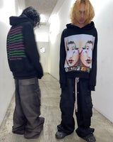 Gothic Oversized Tee – Harajuku Vintage Hoodie Oversized Goth Streetwear Tops Grung – Streetwear Fashion for Men & Women