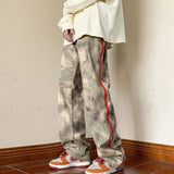 2023 outdoor side zipper camouflage baggy men cargo tracksuit pants overalls hip hop women sport long trousers spodnie dresowe multi-pocket cargos