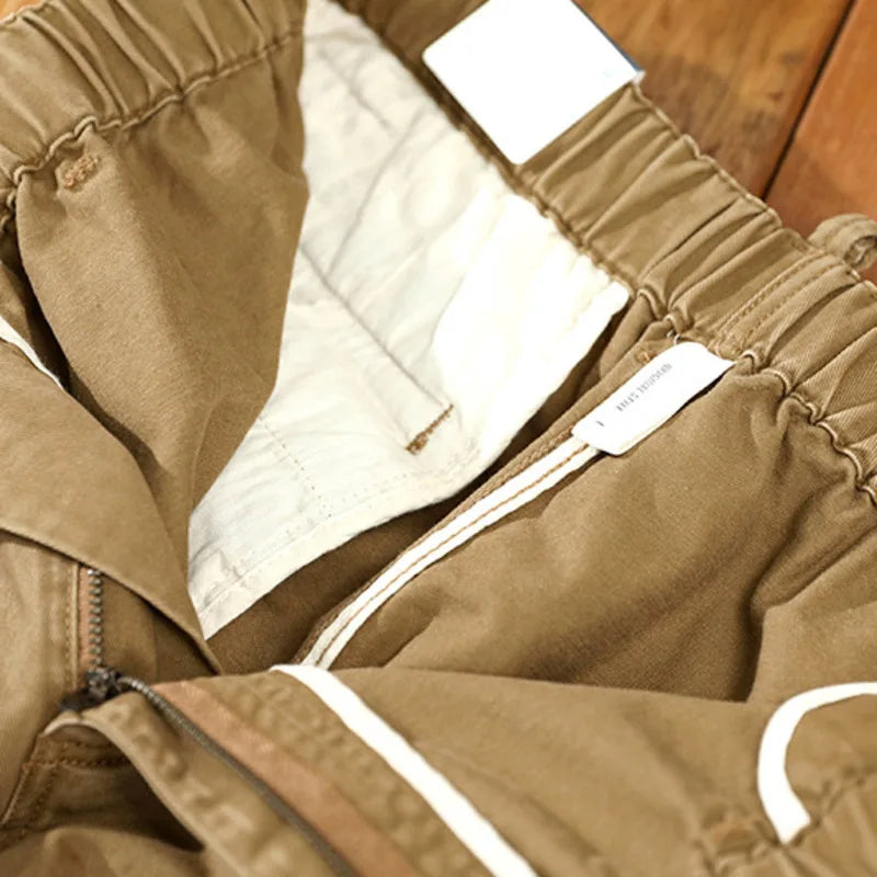 japanese streetwear cargo big pockets joggers pants men harajuku harem trousers straight wide loose casual male workpants cotton unique joggers style 5105