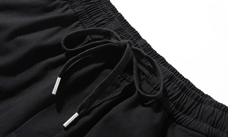 hip hop loose fit elastic waist cargo pants fashion military pockets ankle trousers pants mens drewstring sweatpants joggers unique joggers style 4630