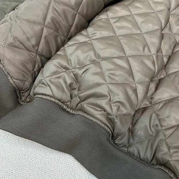 2024AW new cotton dress solid color hooded multi-pocket jacket