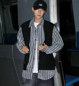 grunge street bomber, modern fit for men, oversized fit