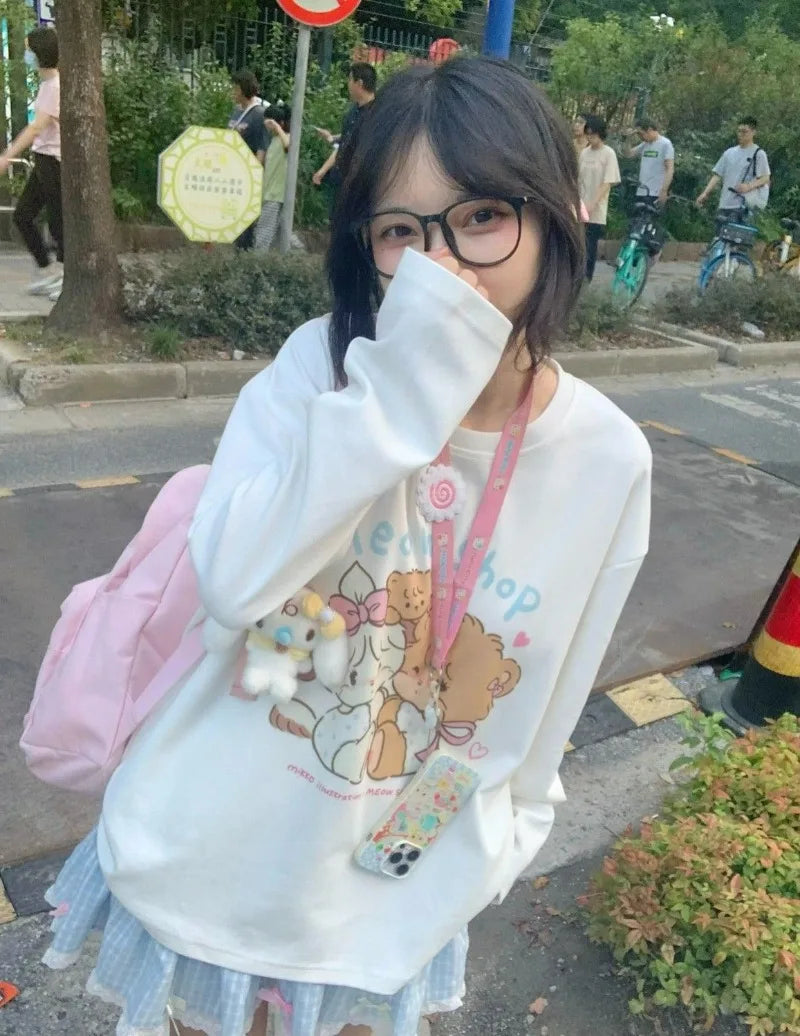 Kawaii Lolita Blue Plaid Mini Skirt Women Harajuku Y2k Aesthetic Bow Short Skirts Japanese Preppy Style Pleated Fairy Skirt 2024