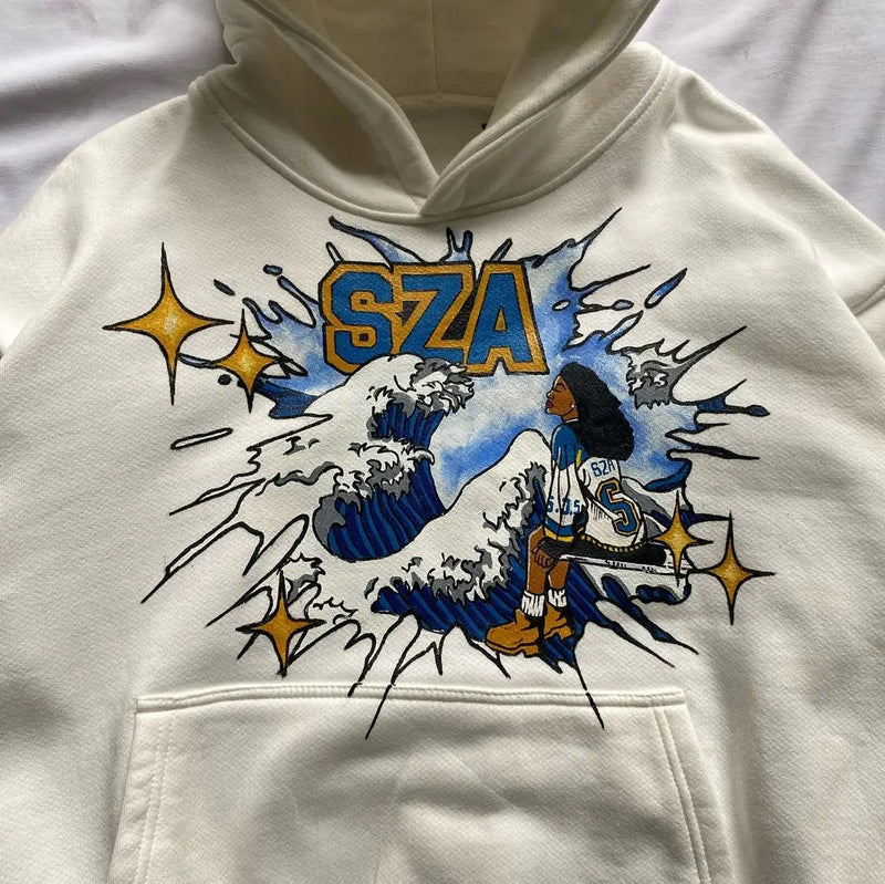 Autumn And Winter Fashion Sportswear Luxury Brand Sza Letter Hooded Me