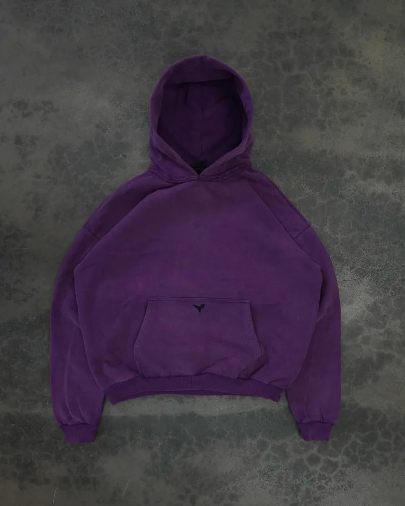 European And American New Dark Style Printed Oversized Hoodie Men Y2K