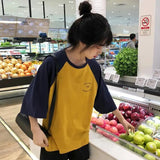 Skatercore Melting smiley – Summer Korean Student Short Sleeved T Shirt Women Harajuku B