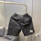 Men's Sports Shorts Summer Korean Graphic Sweatpants High Street Fashion Green Shorts High Quality Beach Quick Drying Shorts New