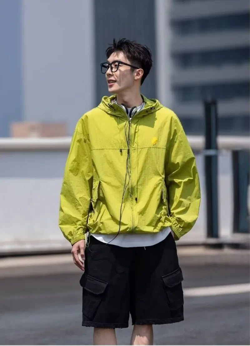 minimalist streetwear jacket, bold fashion piece, aesthetic