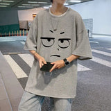Skatercore Oversized shirt – Waffle Short Sleeved T Shirt For Men 2024 New Couple Wear In