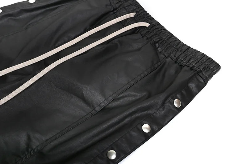 new men 2023 rick waxed workwear breasted rivet sides cargo comfortable cotton parkour sweat casual pants sweatpants tag 721 relaxed fit joggers