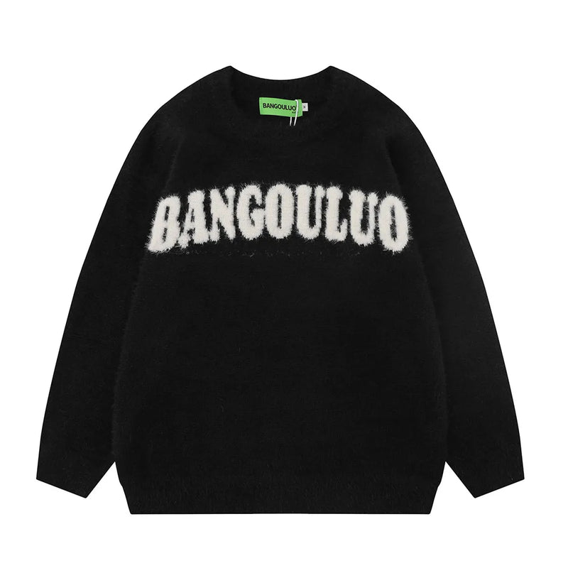 layered flame street knit, photo-ready knit, trendy urban fashion top for men, layered streetwear look